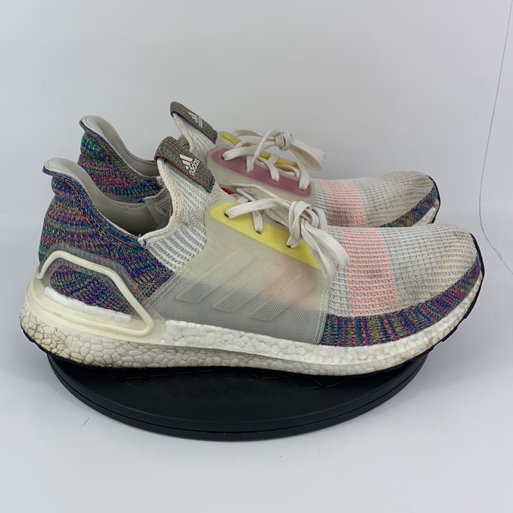 Adidas UltraBoost 19 'Pride' Athletic Running Shoes EF3675 Men's Size 13 - Picture 4 of 12